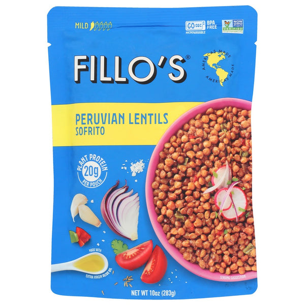 Fillo's® 100005,  Peruvian Lentils Sofrito 10 Ounce,  Case of 6