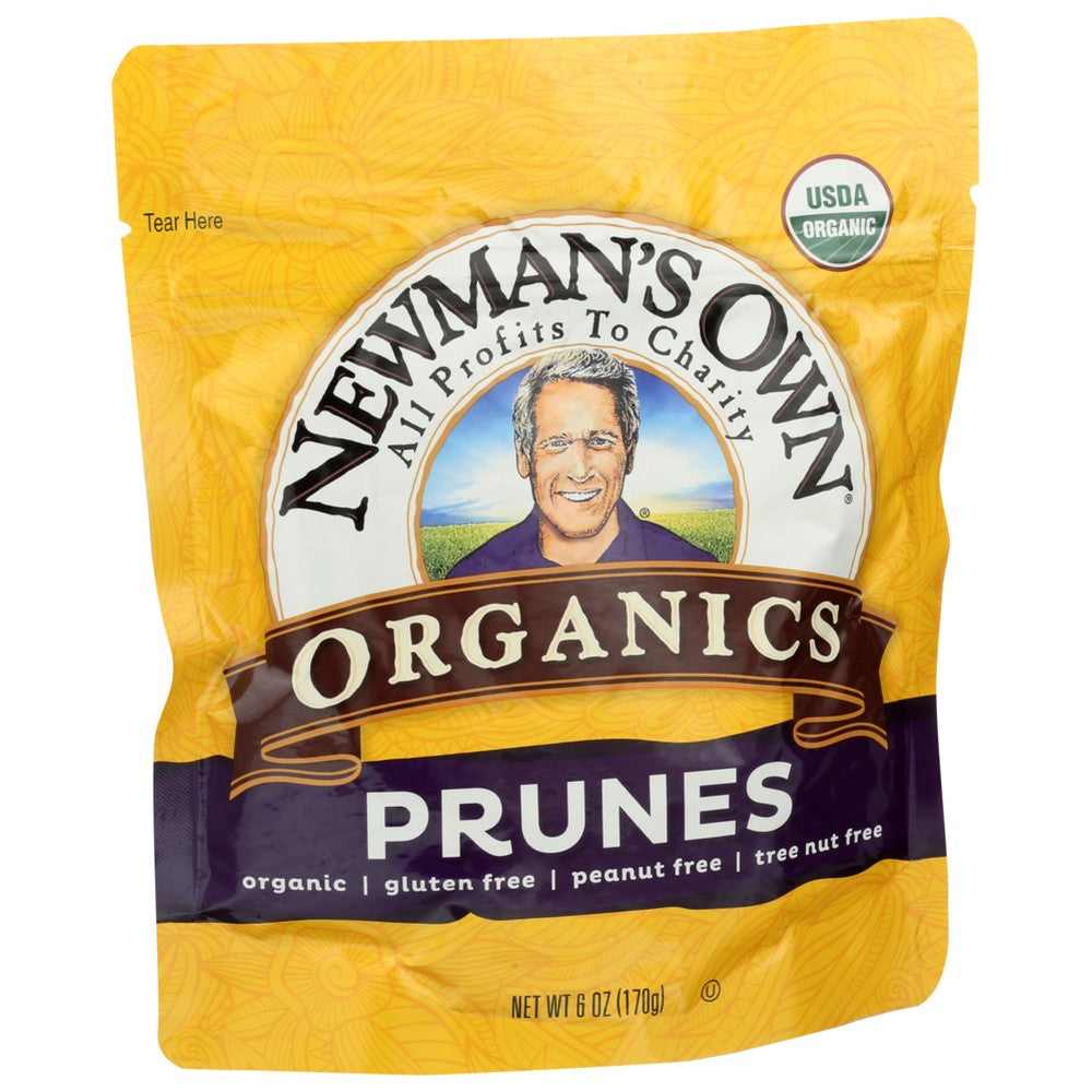 Newmans Own Organic Prunes Pitted Organic Zipb - 6 Ounce, Case of 12