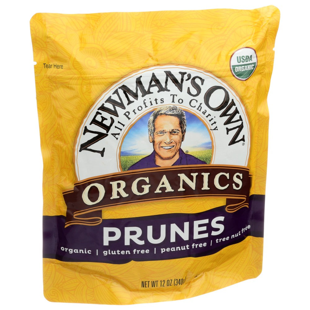 Newmans Own Organic Prunes Pitted Organic Zipb - 12 Ounce, Case of 12