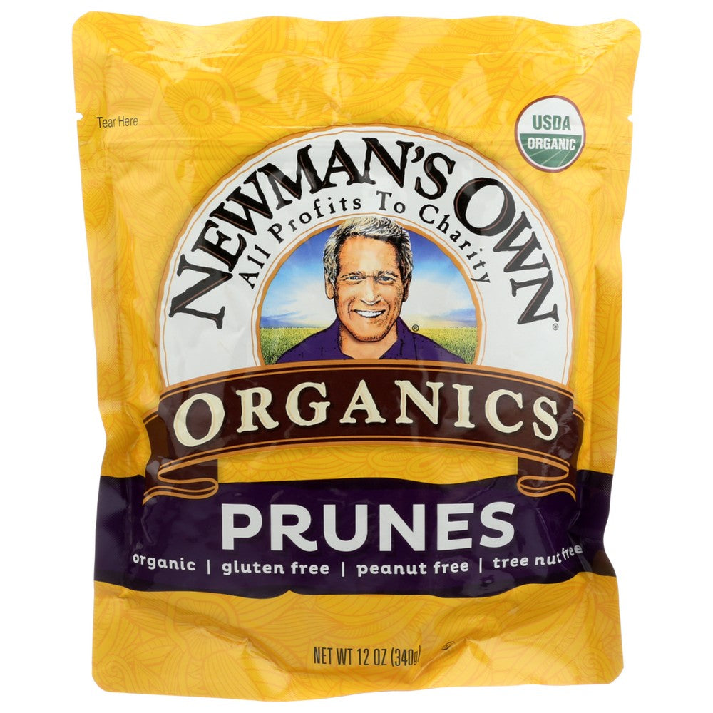 Newmans Own Organic Prunes Pitted Organic Zipb - 12 Ounce, Case of 12