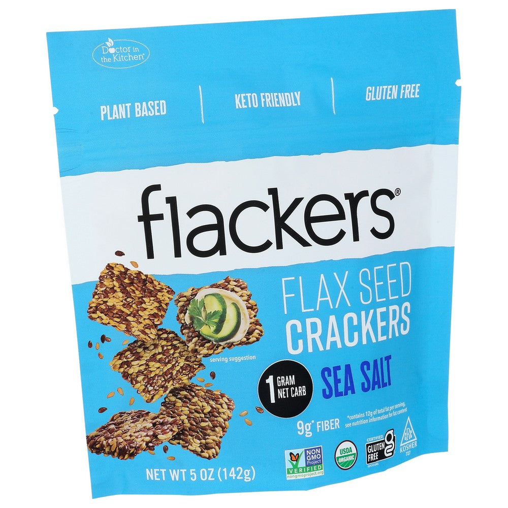 Doctor In The Kitchen Cracker Sea Salt Flacke - 5 Ounce, Case of 6