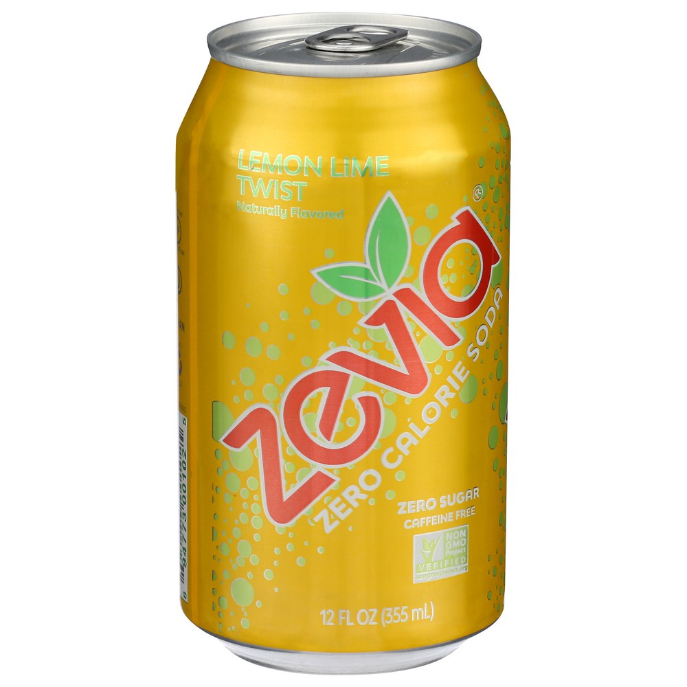 Zevia Soda Twist Natural 6pk - 72 Fluid Ounce, Case of 4