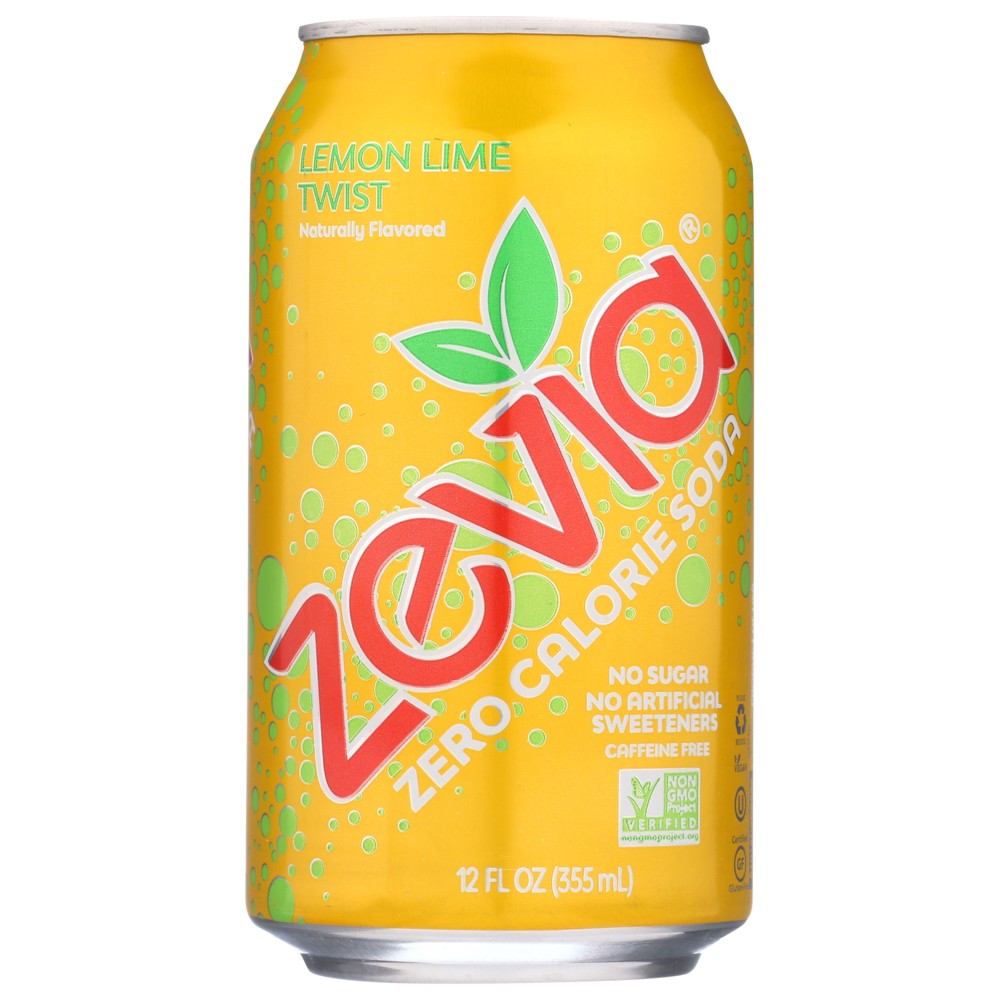 Zevia Soda Twist Natural 6pk - 72 Fluid Ounce, Case of 4