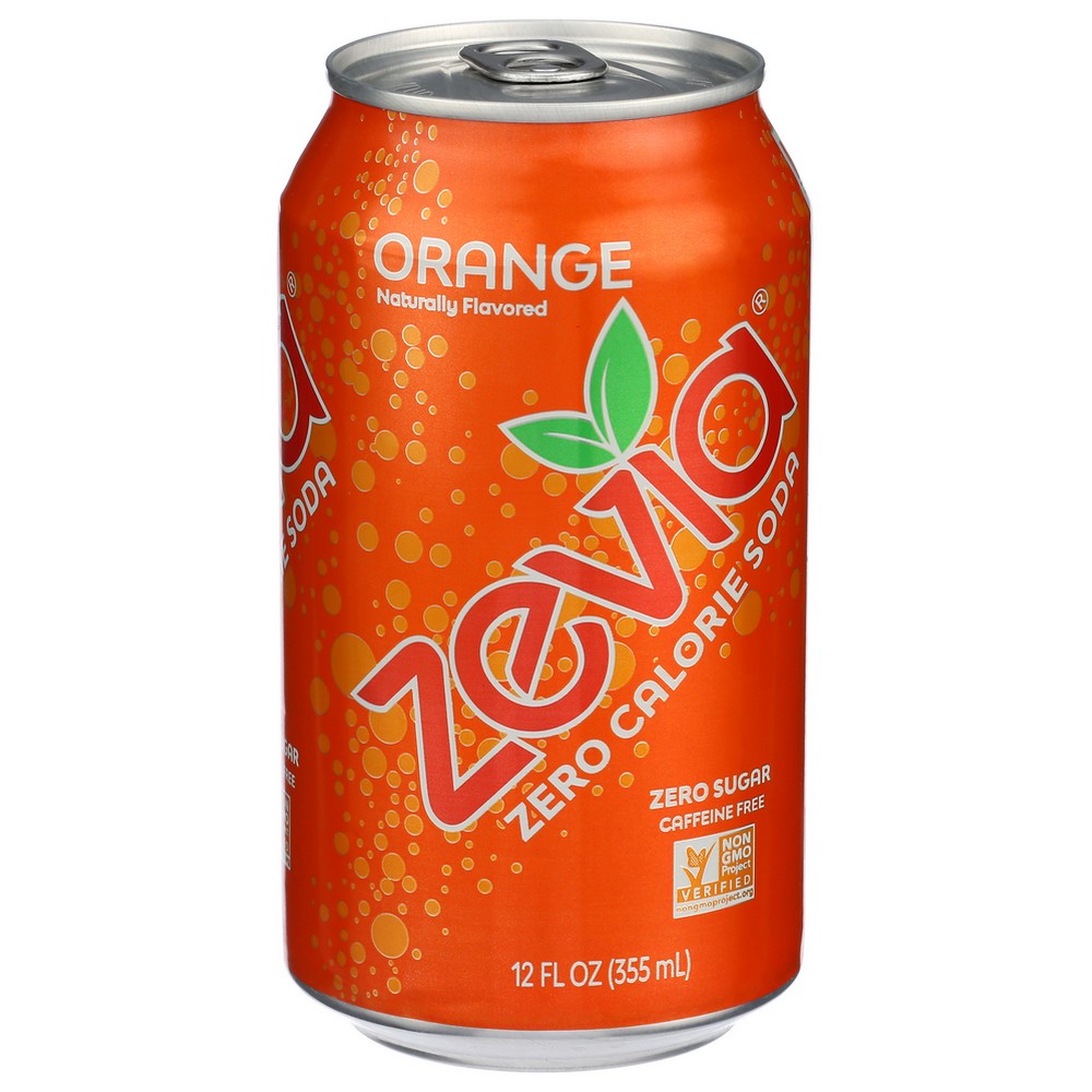 Zevia Soda Orange Natural 6pk - 72 Fluid Ounce, Case of 4