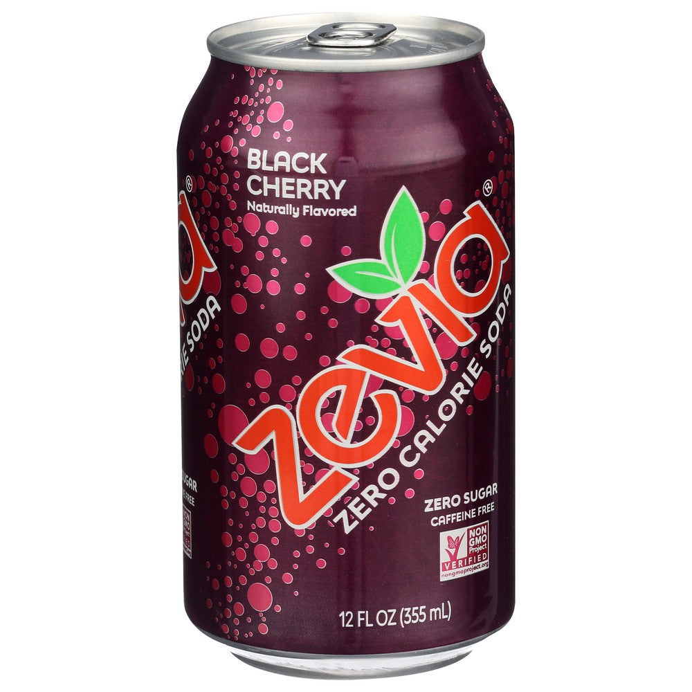 Zevia Soda Blk Chry Zero Natural 6pk - 72 Fluid Ounce, Case of 4