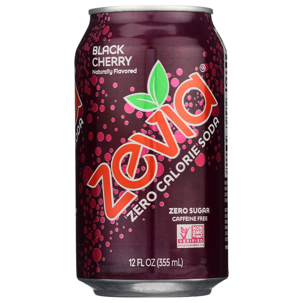 Zevia Soda Blk Chry Zero Natural 6pk - 72 Fluid Ounce, Case of 4