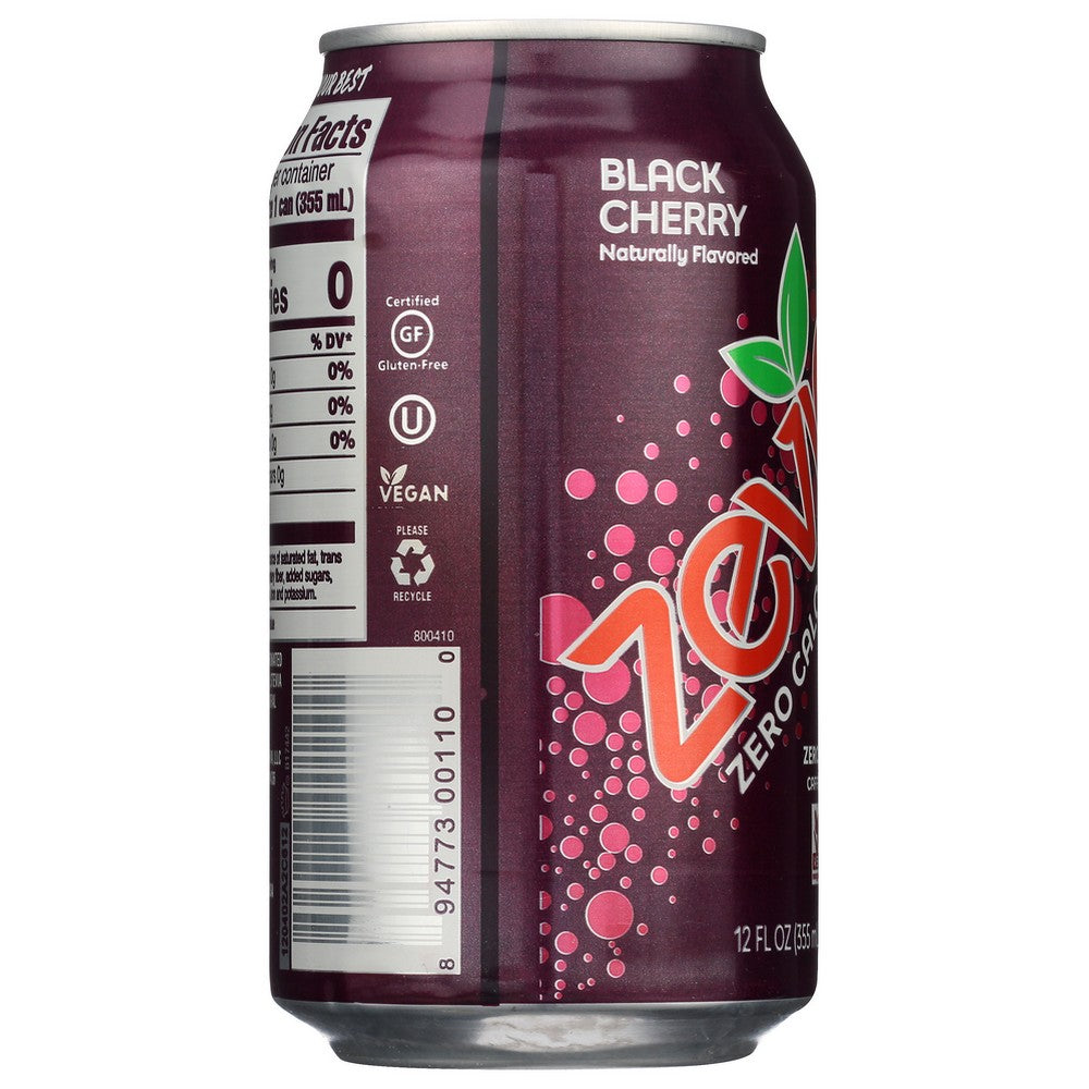 Zevia Soda Blk Chry Zero Natural 6pk - 72 Fluid Ounce, Case of 4