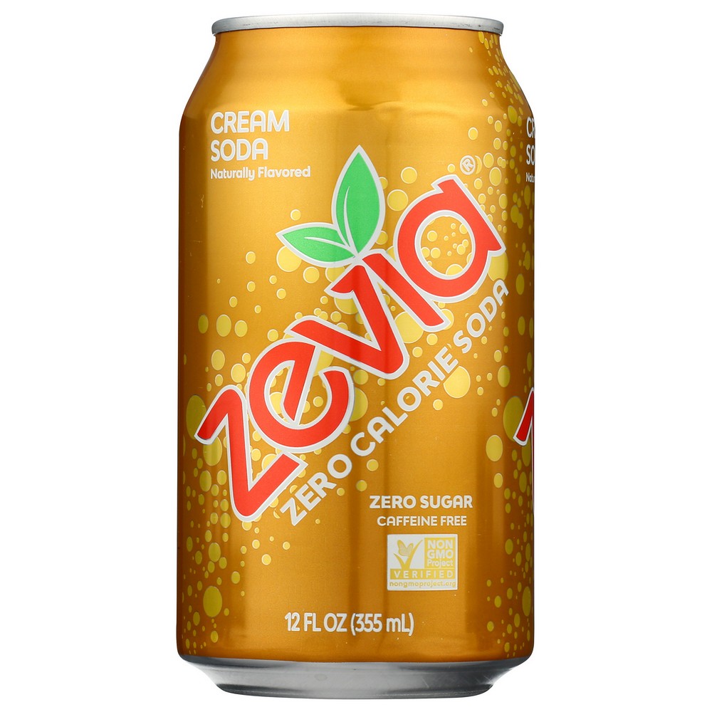 Zevia Soda Cream 6pk - 72 Fluid Ounce, Case of 4