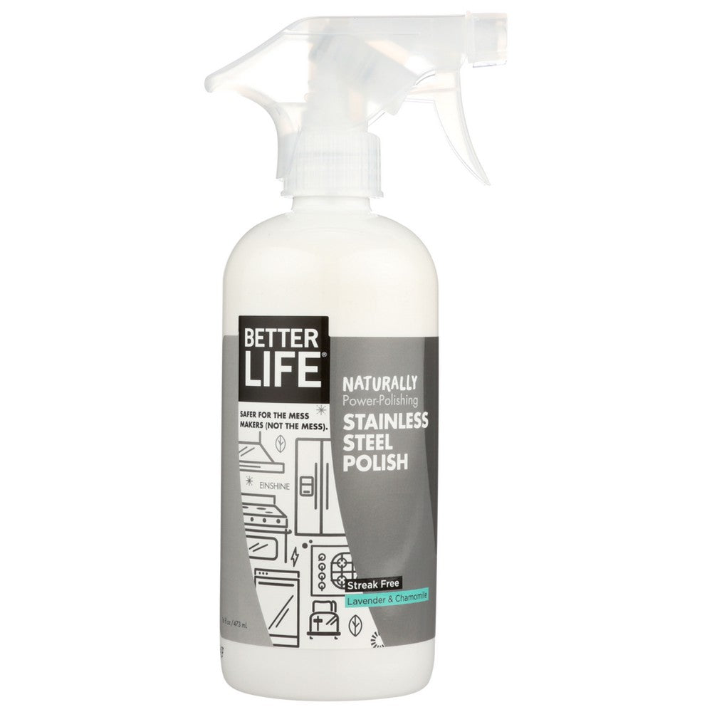 Better Life Clnr Polsh Stnlss Stl Einshine - 16 Ounce, Case of 6