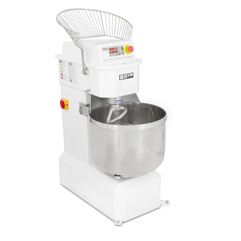 Doyon AEF025SP Spiral Mixer, 88 lb. dough capacity, 2 speeds, programmable digital control, stationary stainless