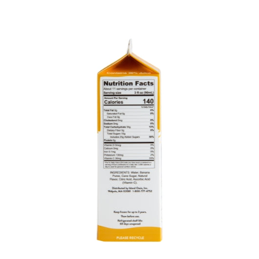 Banana Beverage Mix 32 Fluid Ounce - 12 Per Case.