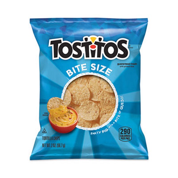 Tostitos Bite Size Tortilla Chips, 2 Bag, 64 Bags/Carton