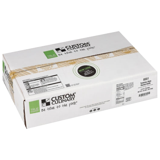Broth Tonkotsu Ramen Frozen Ready-To-Use Gluten Free Frozen Ready-To-Use 6 Pound Each - 4 Per Case.
