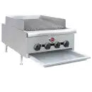 Wells HDCB-2430G Charbroiler, natural gas, countertop, 24" W, manual controls, (4) cast iron radiant burners