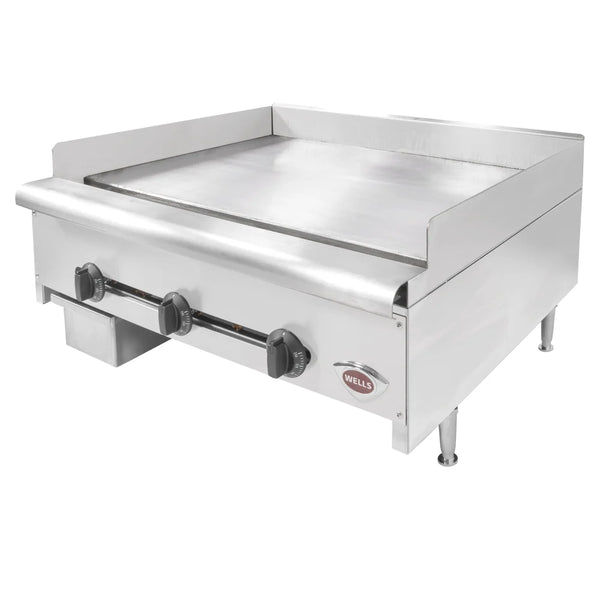 Wells HDTG-3630G Griddle, countertop, natural gas, 35-3/4" W x 23-3/4" cooking surface, 3/4" griddle