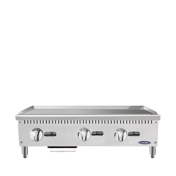 Atosa ATMG-36 Cookrite Heavy Duty Griddle, Gas, Countertop, 36"w X 28-3/5"d X 15-1/5"h