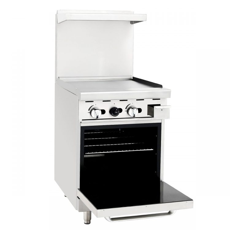Atosa AGR-24G-LP Cookrite Range, Lp Gas, 24"w X 31"d X 57-3/8"h, Griddle Top, (1) 20"w Oven, (2)