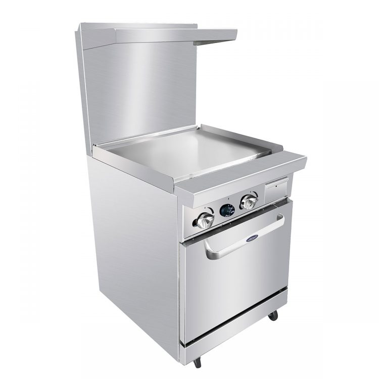 Atosa AGR-24G-LP Cookrite Range, Lp Gas, 24"w X 31"d X 57-3/8"h, Griddle Top, (1) 20"w Oven, (2)