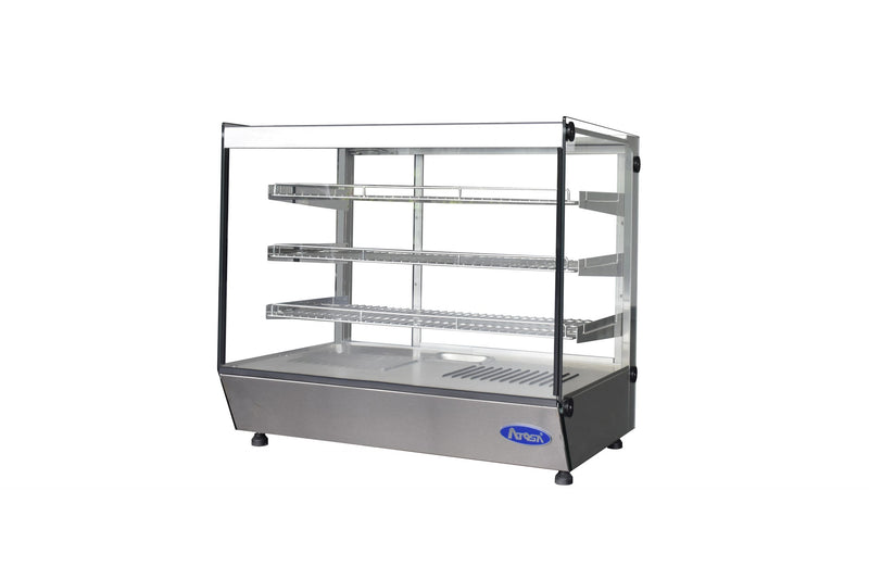 Atosa CHDS-53 Heated Display Case, Countertop, 27-5/8"w X 22-1/2"d X 26-5/8"h, 5.3 Cu. Ft. Capacity