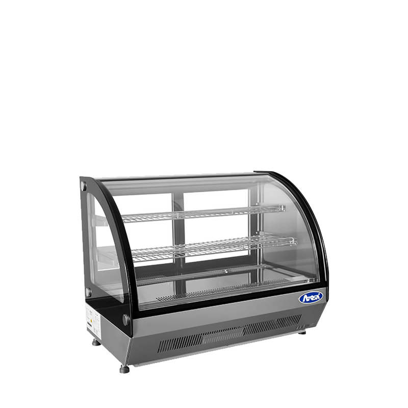 Atosa CRDC-35 Refrigerated Display Case, Countertop, 27-3/5"w X 22-1/10"d X 26-2/5"h, 3.5 Cu. Ft.