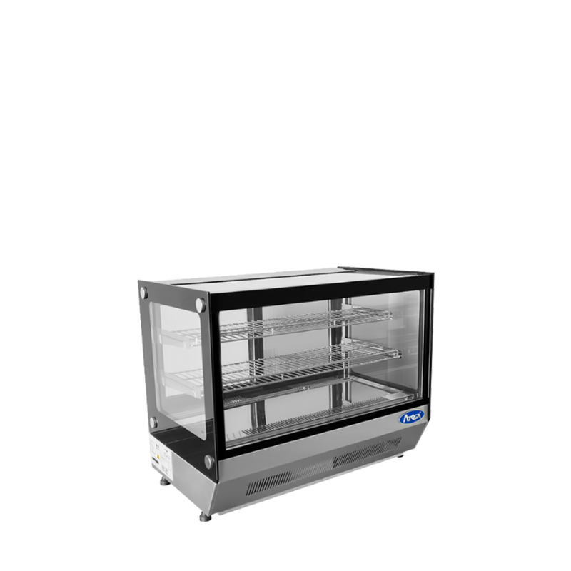 Atosa CRDS-42 Refrigerated Display Case, Countertop, 27-3/5"w X 22-1/10"d X 26-2/5"h, 4.2 Cu. Ft.