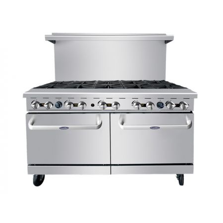 Atosa AGR-10B-LP Cookrite Range, Lp Gas, 60"w X 31"d X 57-3/8"h, (10) 32,000 Btu Open Burners, Removable