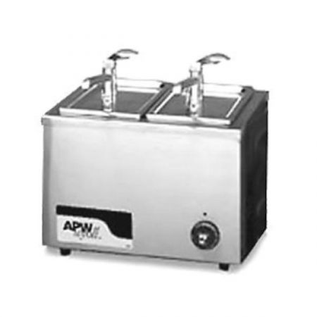 APW Wyott W-9 Food Pan Warmer, electric, countertop, 7 quart capacity, 1/3 size, wet & dry operation