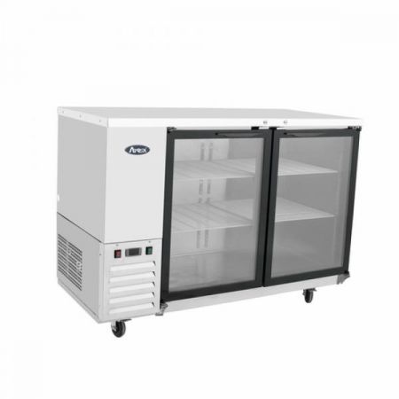 Atosa MBB48GGR Back Bar Cooler, Two-section, 48"w X 28-1/10"d X 40-1/10"h, Self-contained Side