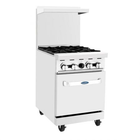 Atosa AGR-4B-LP Cookrite Range, Lp Gas, 24"w X 31"d X 57-3/8"h, (4) 32,000 Btu Open Burners, Removable