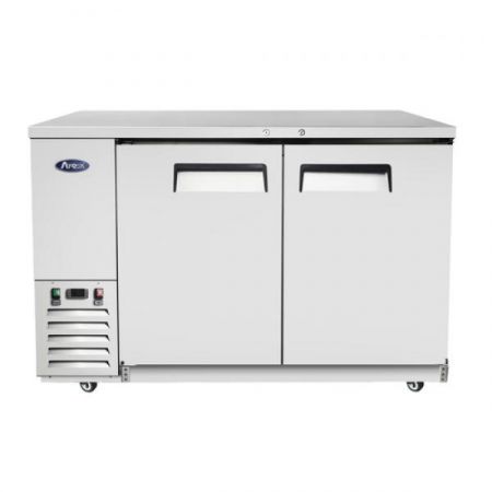 Atosa MBB59GR Back Bar Cooler, Two-section, 57-4/5"w X 28-1/10"d X 40-1/10"h, Self-contained