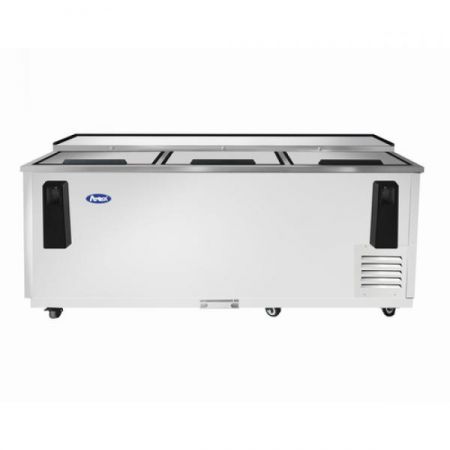 Atosa MBC80GR Bottle Cooler, 80.5"w X 27.8"d X 36.62"h, Self-contained Side Mount
