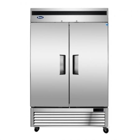 Atosa MBF8507GR Refrigerator, Reach-in, Two-section, 54-2/5"w X 31-7/10"d X 83-1/10"h