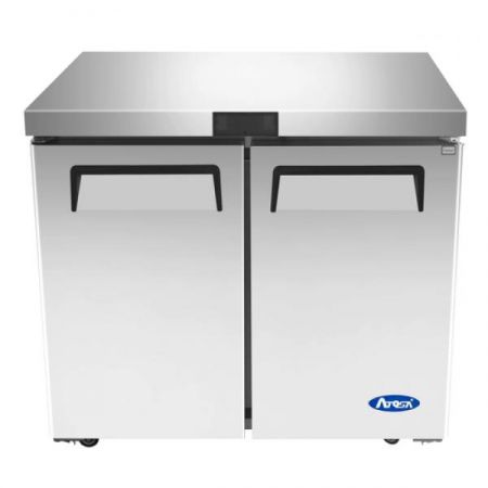Atosa MGF36FGR Undercounter Freezer, Reach-in, Two-section, 36-1/8"w X 30"d X 34-1/8"h