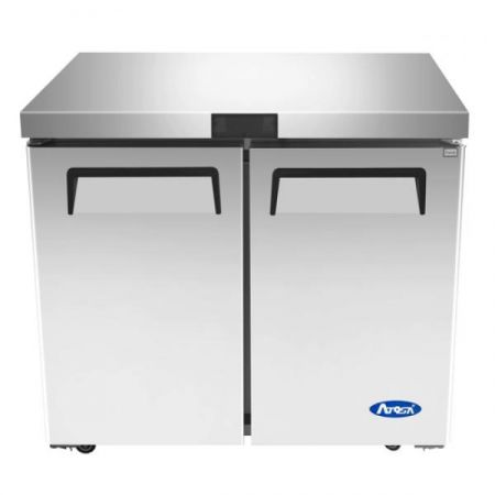 Atosa MGF36RGR Undercounter Refrigerator, Reach-in, Two-section, 36-5/16"w X 30"d X 34-1/8"h
