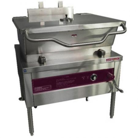 Crown GS-30 Tilting Skillet, gas, 30 gallon capacity, manual tilt, solid state thermostat, thermostat &