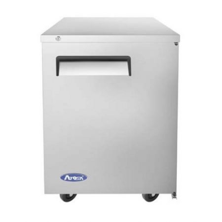 Atosa MBB23GR Back Bar Cooler, one-section, 23"W x 29-1/2"D x 38-4/5"H, self-contained side mount refrigeration, 8.2 cu. ft., digital temperature control, 3-1/2" casters, R290