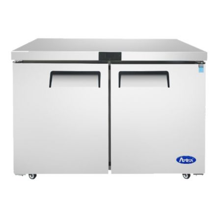 Atosa MGF8402GR Undercounter Refrigerator, Reach-in, Two-section, 48-1/4"w X 30"d X 34-1/8"h