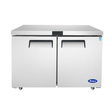 Atosa MGF8403GR Undercounter Refrigerator, Reach-in, Two-section, 60-1/4"w X 30"d X 34-1/8"h