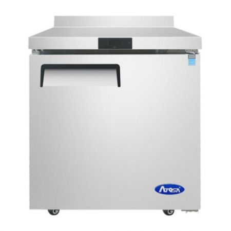 Atosa MGF8408GR Worktop Refrigerator, With Backsplash, Reach-in, One-section, 27-1/2"w X 30"d X