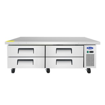 Atosa MGF8453GR Chef Base With Extended Top, Two-section, 72-1/2"w X 33"d X 26-3/5"h