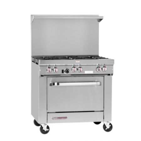 Southbend S36D S-Series Restaurant Range, gas, 36", (6) 28,000 BTU open burners, (1) standard oven, snap