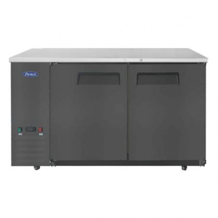 Atosa SBB59GRAUS2 Back Bar Cooler, Shallow Depth, Two-section, 57-3/4"w X 24-1/2"d X 40-1/8"h