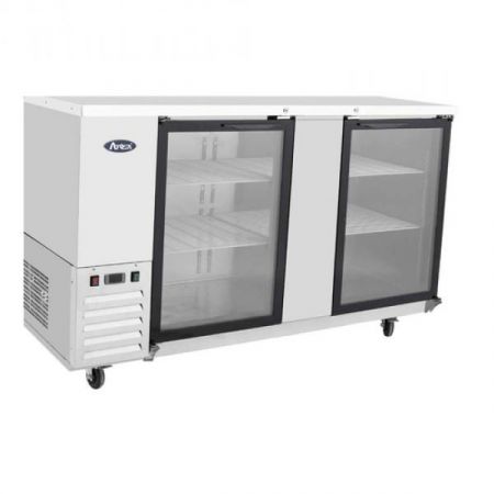 Atosa SBB69GGRAUS1 Back Bar Cooler, Shallow Depth, Two-section, 68"w X 24-1/2"d X 40-1/8"h