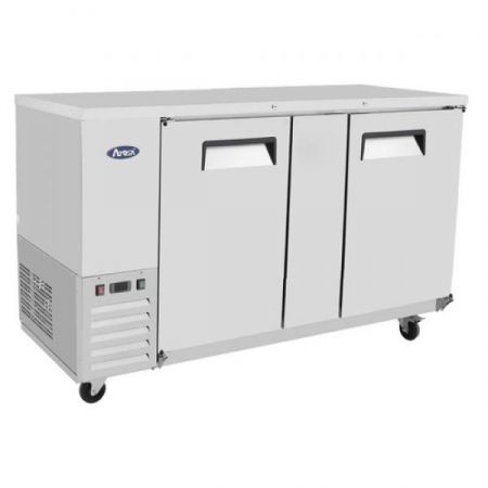 Atosa SBB69GRAUS1 Back Bar Cooler, Shallow Depth, Two-section, 68"w X 24-1/2"d X 40-1/8"h