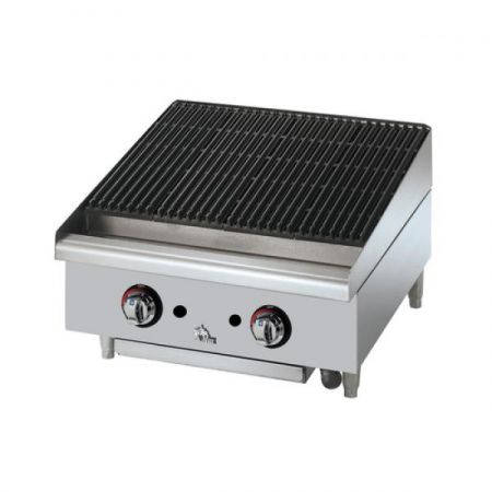 Star 6124RCBF Star-Max® Charbroiler, gas, countertop, 24" W, cast iron 40,000 BTU burners with