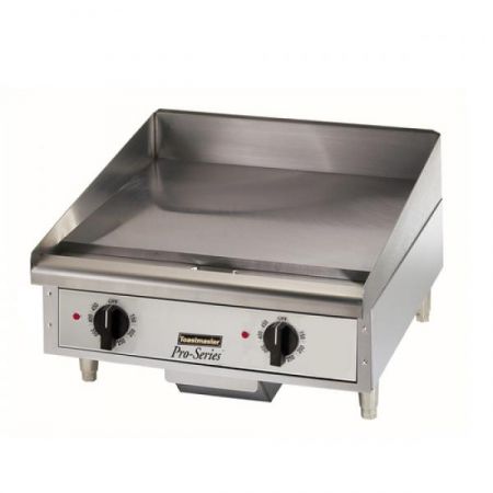 Toastmaster TMGE24 Griddle, electric, countertop, 24" W x 21" D cooking surface, (2) steel radiants, 3/4"