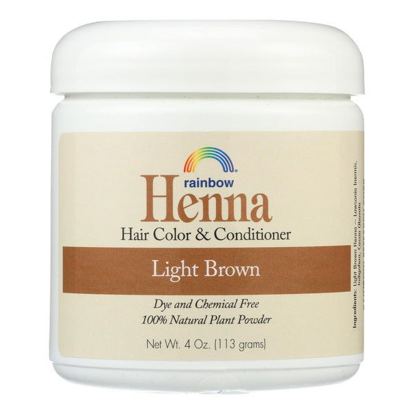 Rainbow Research Henna Hair Color and Conditioner Persian Light Brown - 4 Ounce