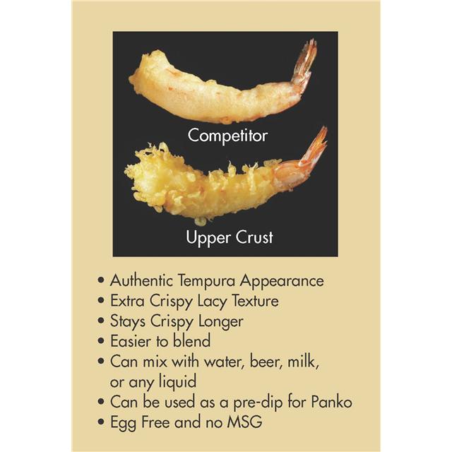 Tempura Batter Mix Extra Crispy Trans Fat No Msg No Egg Box 30 Pound Each - 1 Per Case.