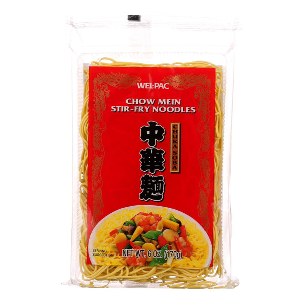 Wel-Pac Chow Mein Stir-Fry Noodles  - Case of 12 - 6 Ounce