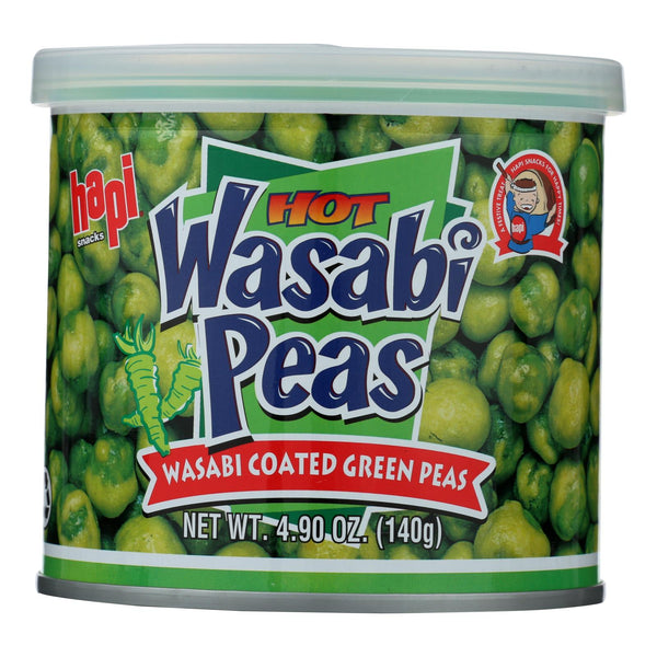 Hapi Green Peas - Hot Wasabi - Case of 24 - 4.9 Ounce.